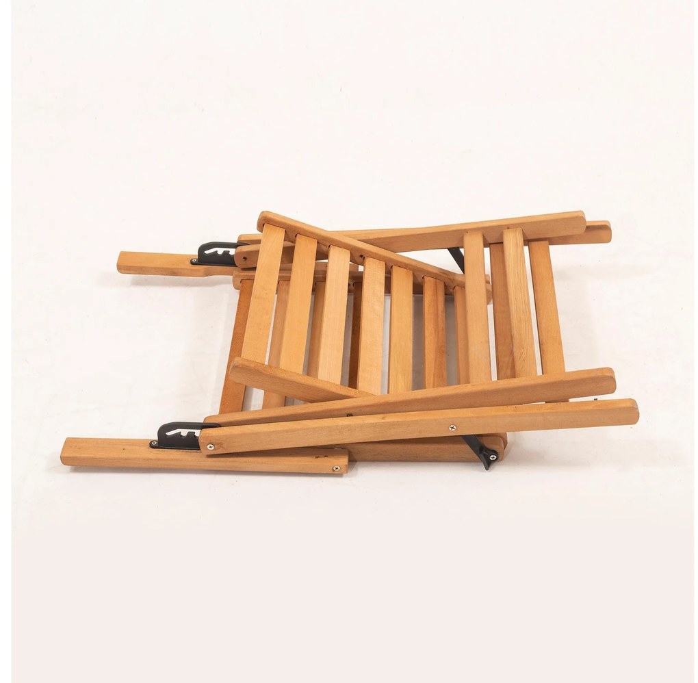 Set mobilier de grădină masă și scaune Kikadu 2 (natural + crem) (pentru 2 persoane). 1093856