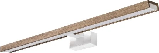 Brilagi-LED Lumină pentru oglindă de baie 3 în 1 WOODY MIRROR LED/15W/230V 80 cm IP44 alb/stejar