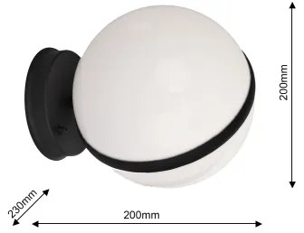 Aplică de exterior CIRCULO 1xE27/40W/230V IP44