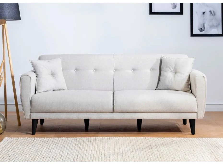 Set Canapea Extensibilă si Fotoliu Aria - S, Crem