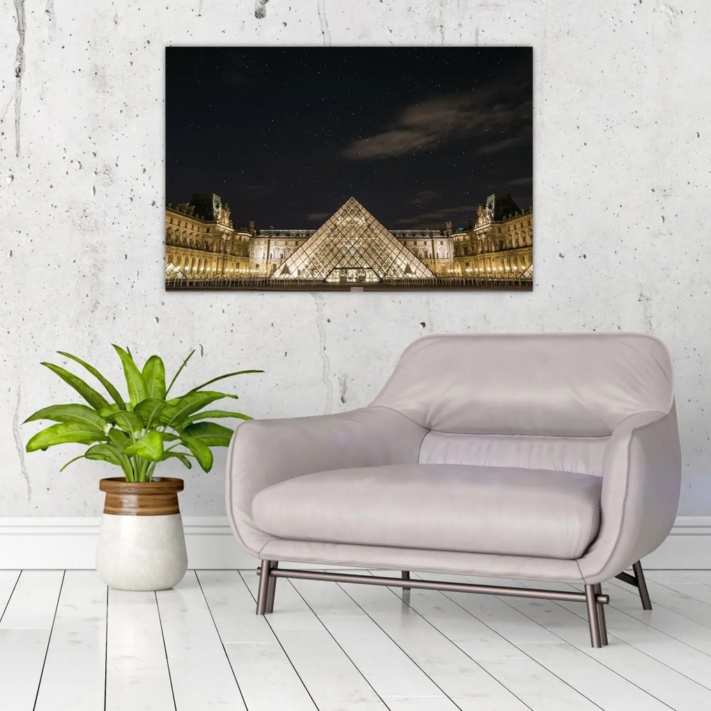 Tablou - Louvre nocturn (90x60 cm)