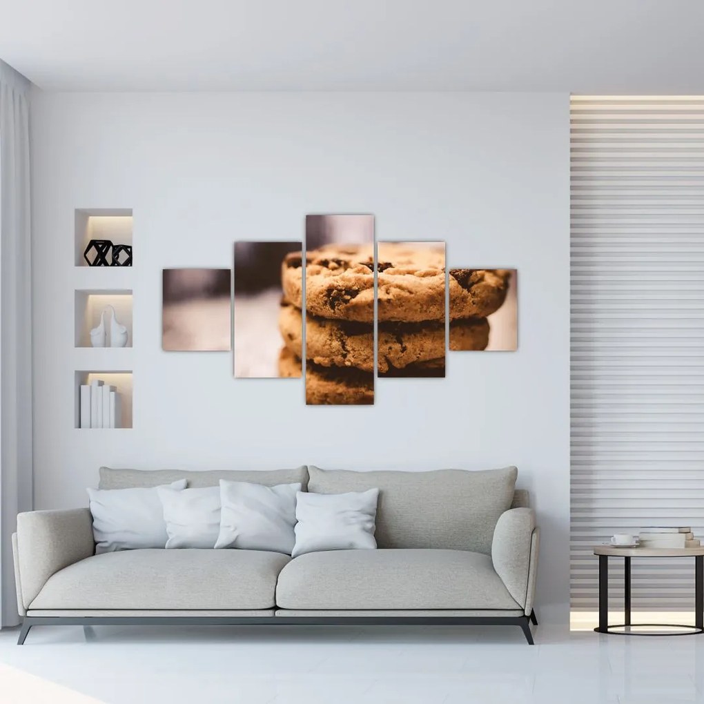 Tablou cu biscuiți cookies (125x70 cm), în 40 de alte dimensiuni noi