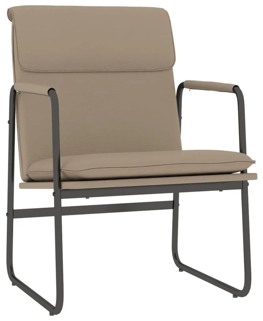 351365 vidaXL Scaun de relaxare, cappuccino, 55x64x80 cm, piele artificială