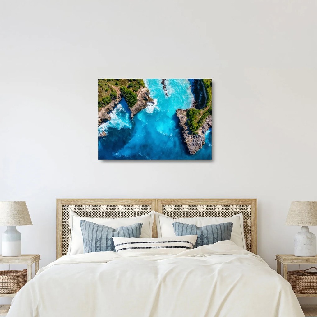Tablou pe sticlă - Golful din Bali (70x50 cm)