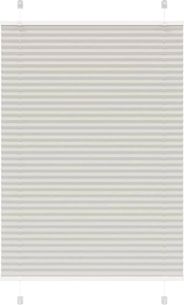 vidaXL Jaluzea plisată gri deschis 100x150cm Lățime țesătură 99,4cm