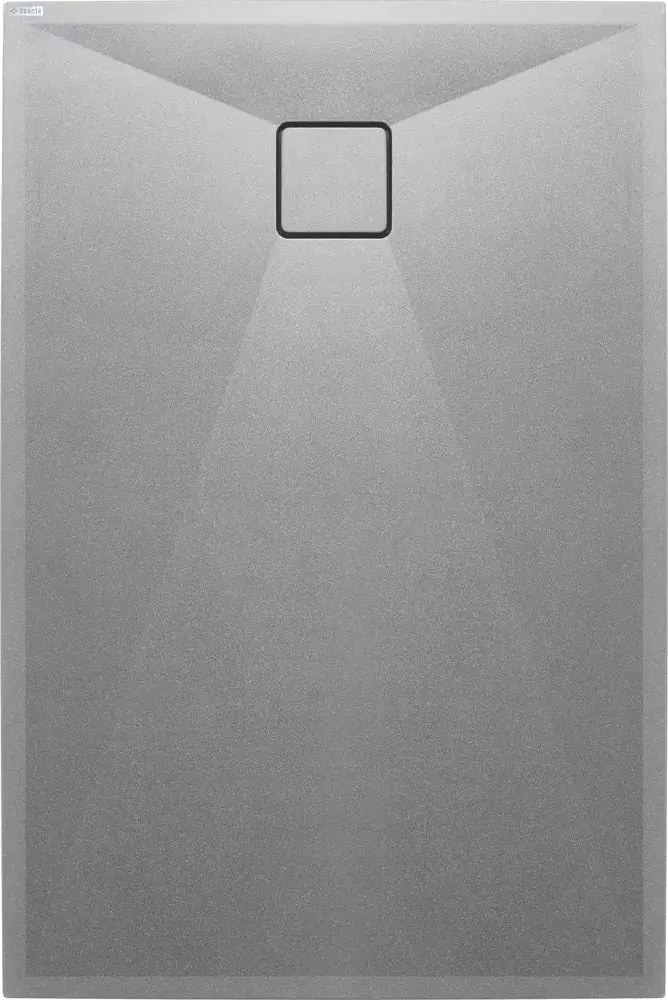 Cadita de dus Deante Correo gri metalic 90x140 cm
