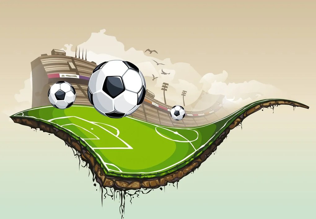 Fototapet - Teren de fotbal (147x102 cm)