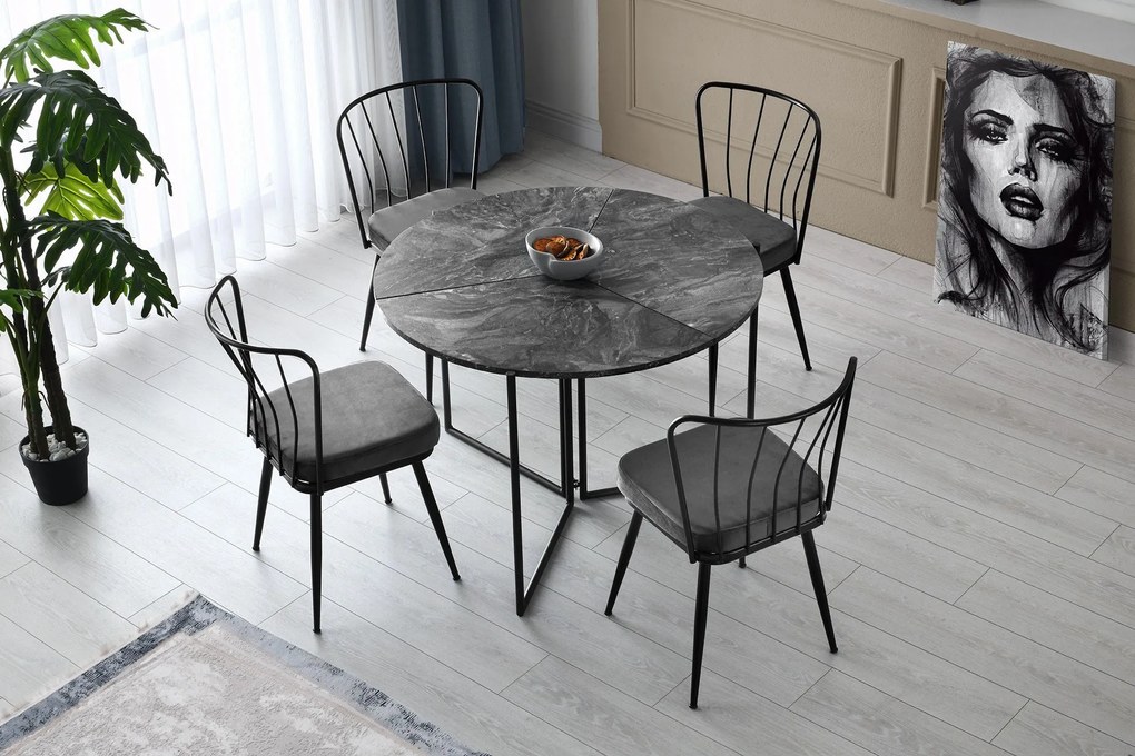 Set 2 scaune Ypsilon (Negru). 1072797