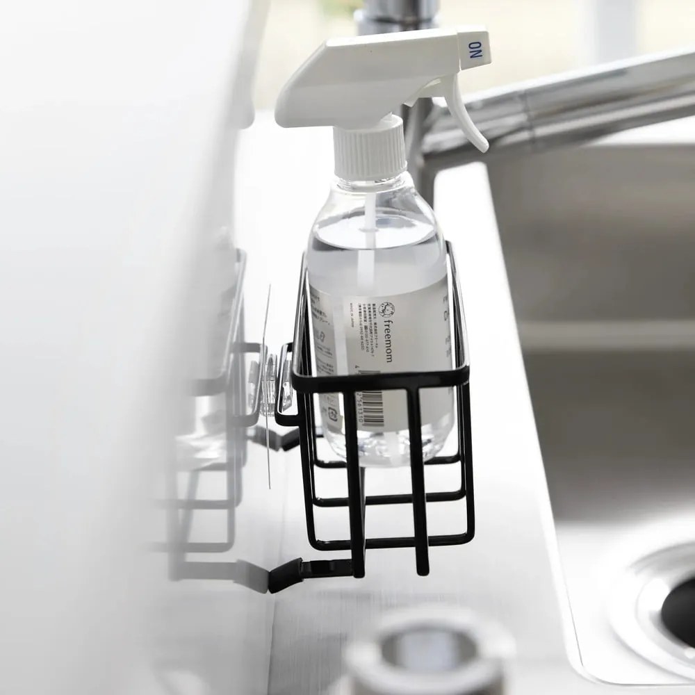 Suport pentru accesorii de spălat negru autoadeziv din metal Film Hook – YAMAZAKI