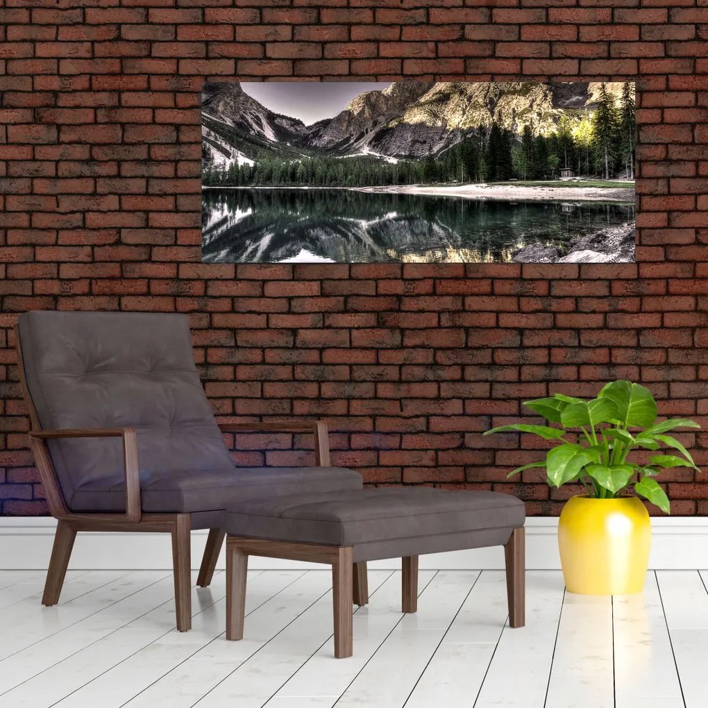 Tablou cu lac montan (120x50 cm)