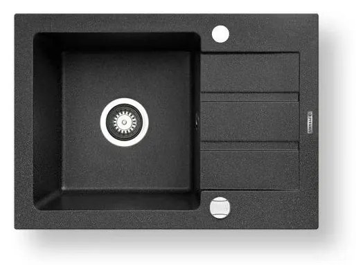 Chiuvetă de bucătărie Pyramis 70165701 NEXT 62x44 cm granit/negru