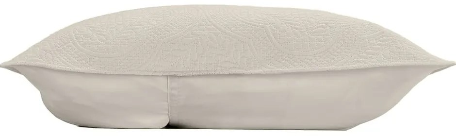 Set cuvertură și față de pernă crem din microfibră 240x260 cm Romane – douceur d'intérieur