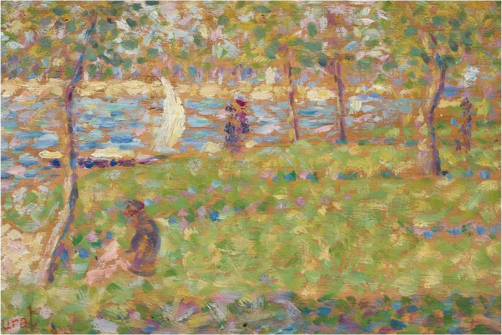 Tablou - Georges Seurat, Study for "La Grande Jatte", reproducere (90x60 cm)