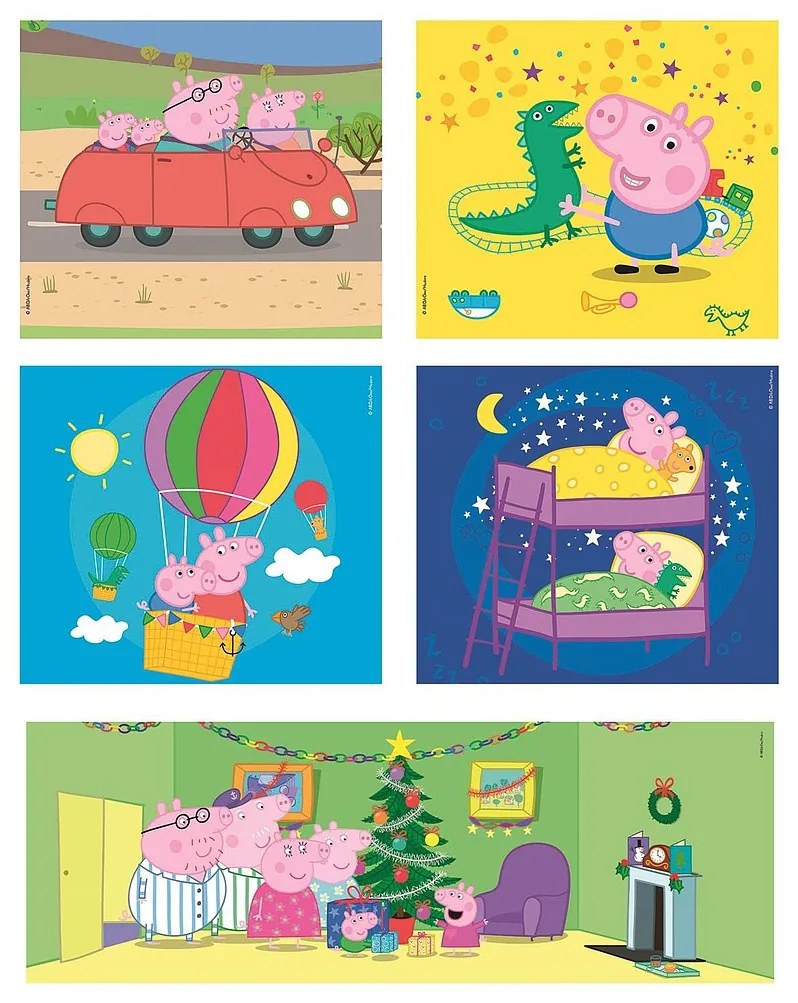 Purcelușa Peppa Life Puzzle 10 în 1 Clementoni