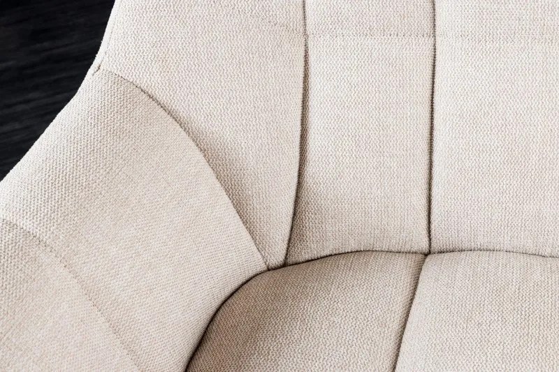 Banca tapitata Papillon 165cm bej sampanie