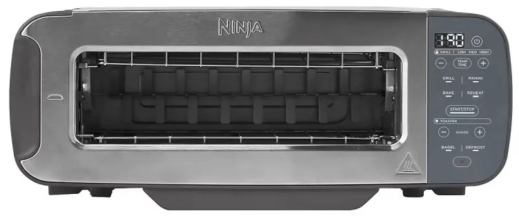 Prajitor paine 3in1 Ninja ST202EU, 2400W, 7 programe, Control temperatura, Grill, Dezghetare, Reincalzire, Functionare orizontaa, Argintiu