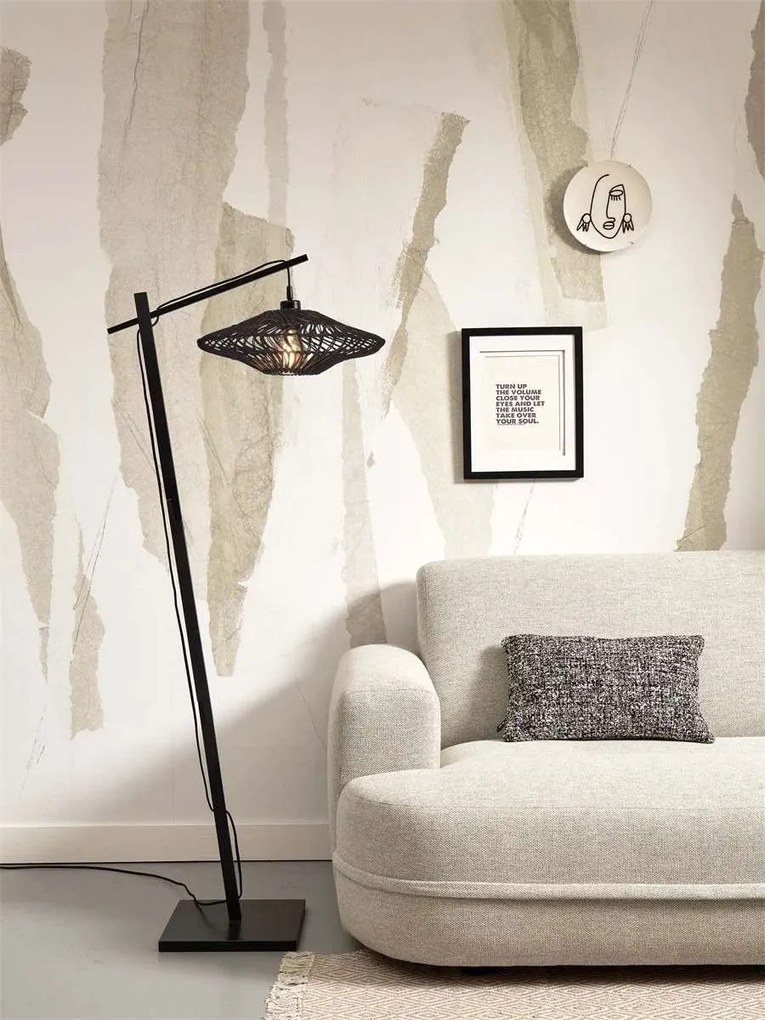 Lampadar eco din bambus cu ratan Zanzibar S bl/40cm, bl