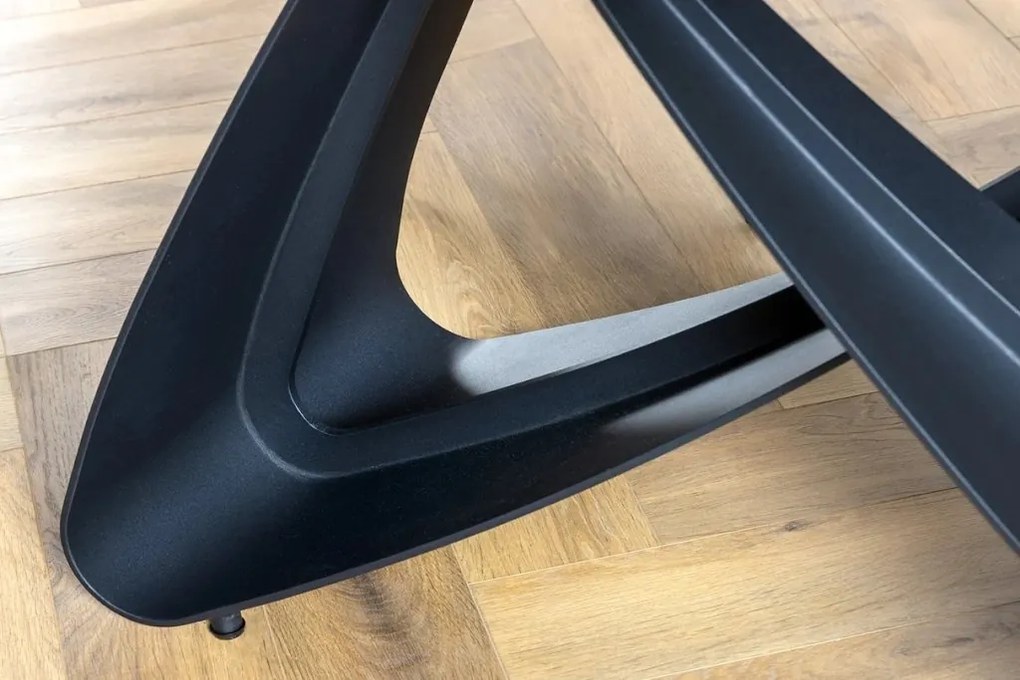 Masa Extensibila cu Blat Ceramic, Negru, INFINITY 180-220-260cm