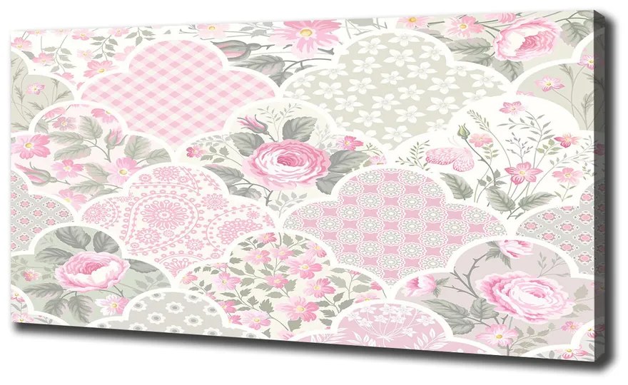 Tablou pe pânză canvas Trandafiri si ornamente