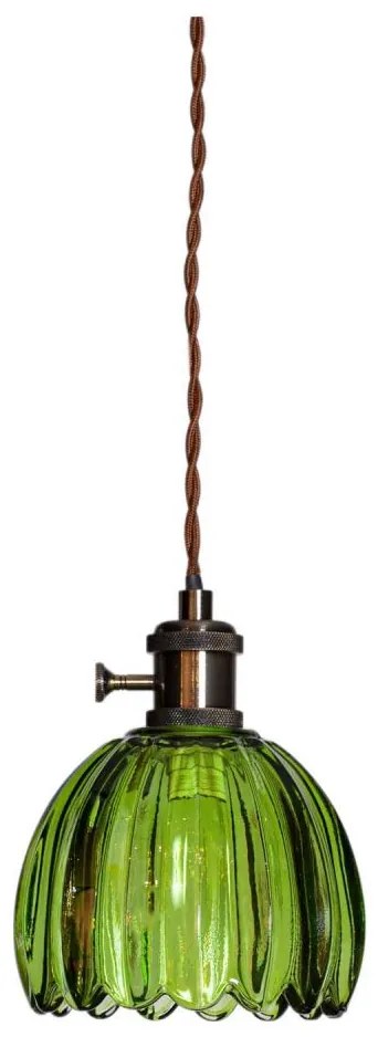 Cottex 8400100-2501 - Pendul NORA pe cablu, 1x E14/5W/230V, verde