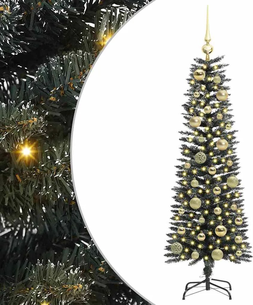 vidaXL Brad de Crăciun artificial Verde 120 cm PVC și Plastic și Oțel