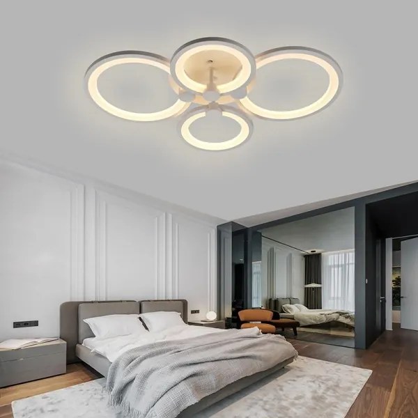 Lustră LED dimabilă aplicată LED/65W/230V 3000-6500K + telecomandă