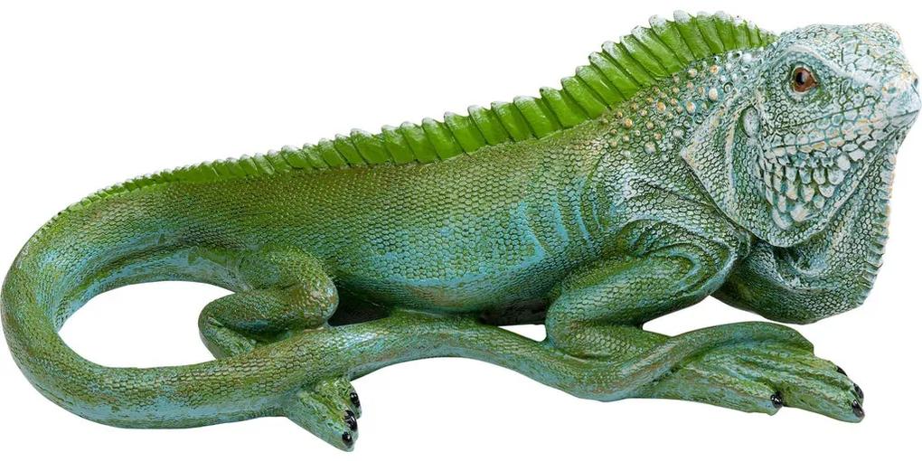 Figurina decorativa Lizard verde 21cm