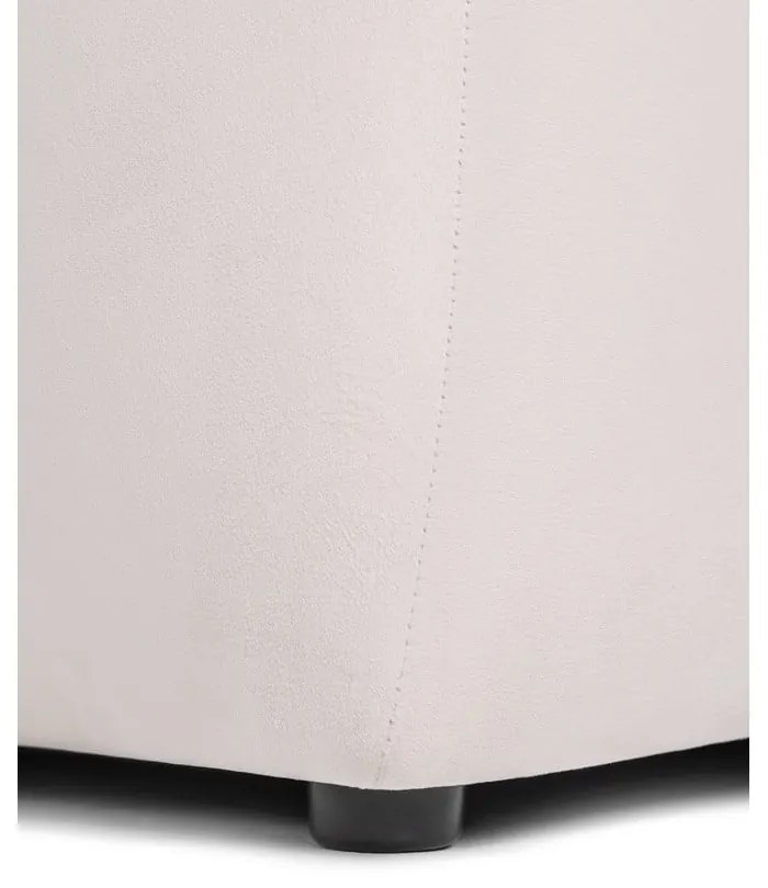 Canapea crem cu tapițerie din catifea 225 cm Cube – Bonami Selection