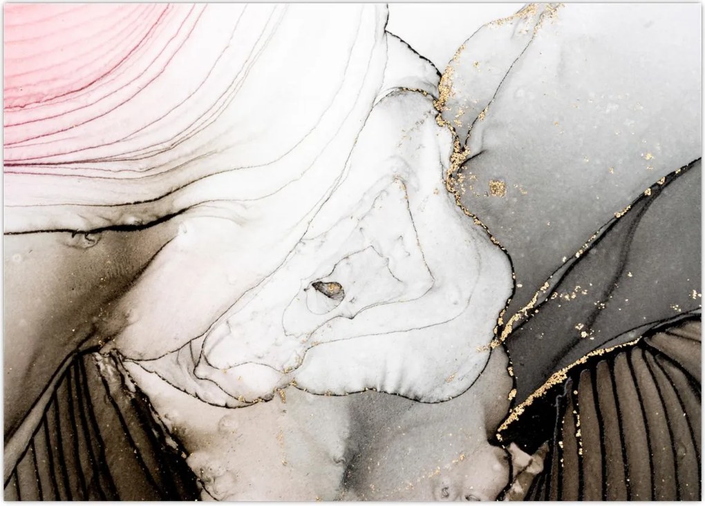 Tablou - Cerneală de marmură (70x50 cm)