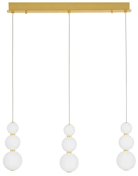 Lustra dimabila moderna cu 3 pendule LED FLEA