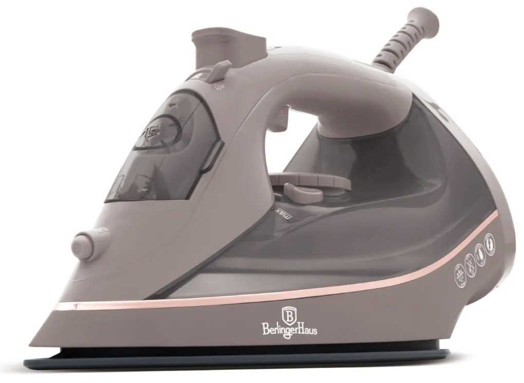 Fier de calcat 2200W cu aburi Taupe Berlinger Haus BH 9594
