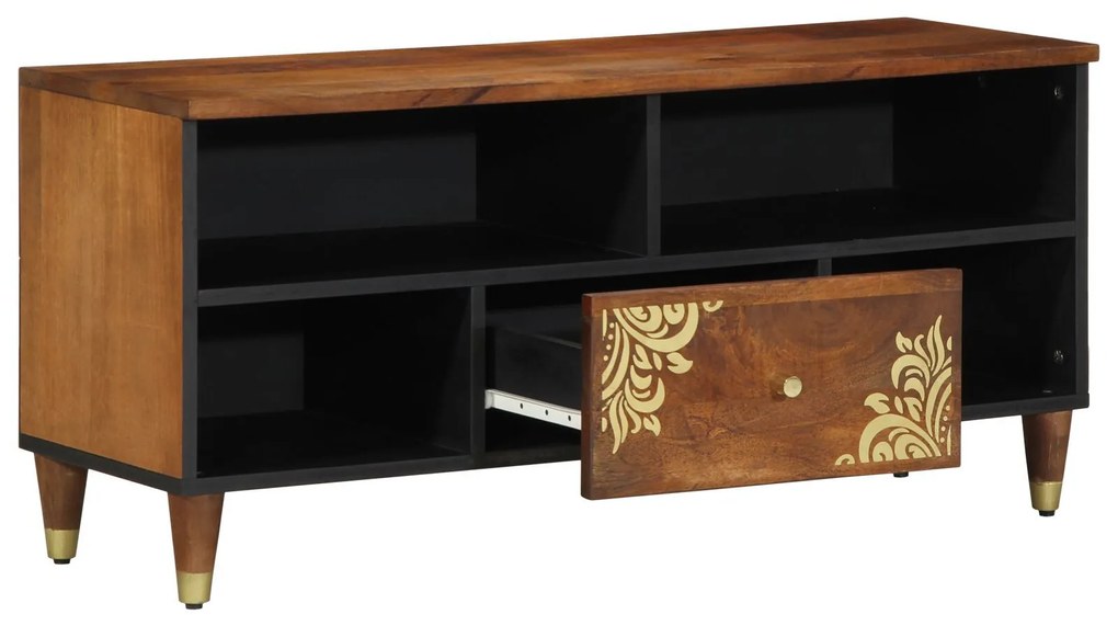 vidaXL Dulap TV 100x33x46 cm Lemn Masiv de Mango