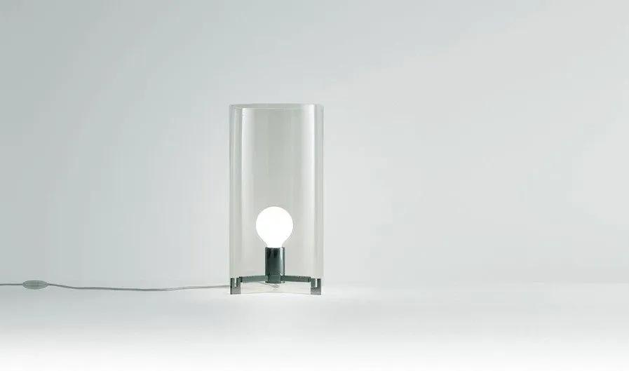 Cpl T1 - Lămpă de masă cu abajur transparent din sticlă