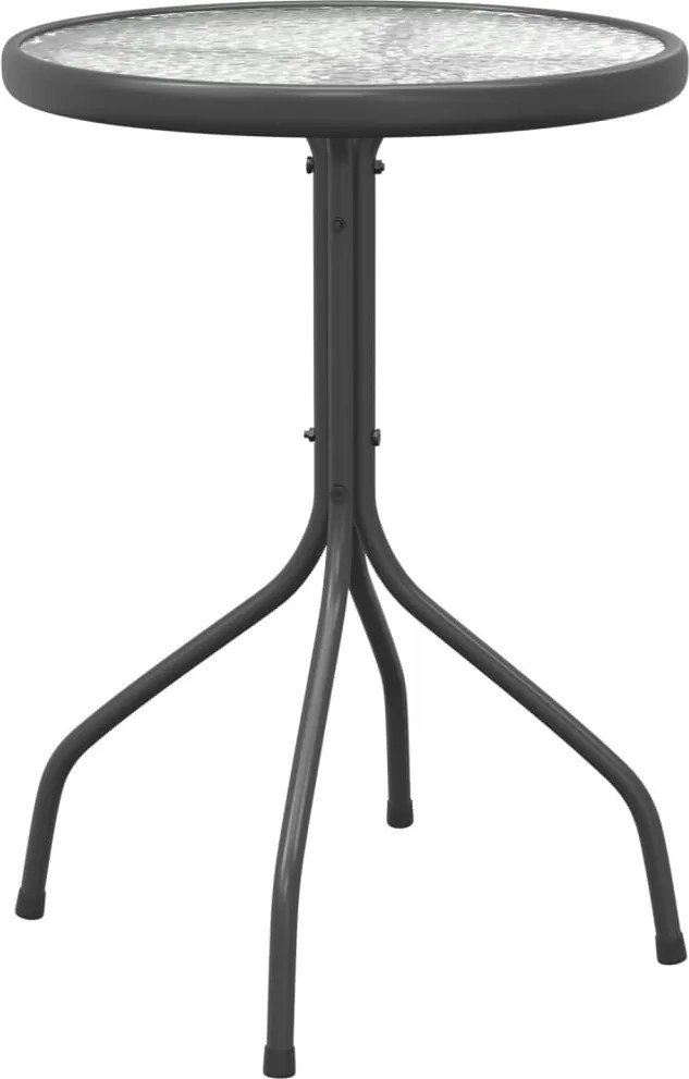 vidaXL Masă de grădină, antracit, Ø50x71 cm, oțel
