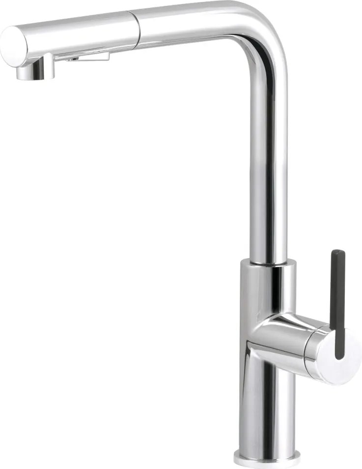 MOMI Baterie pentru bucătărie cu pipă extractibilă – Cromat BKM_073M