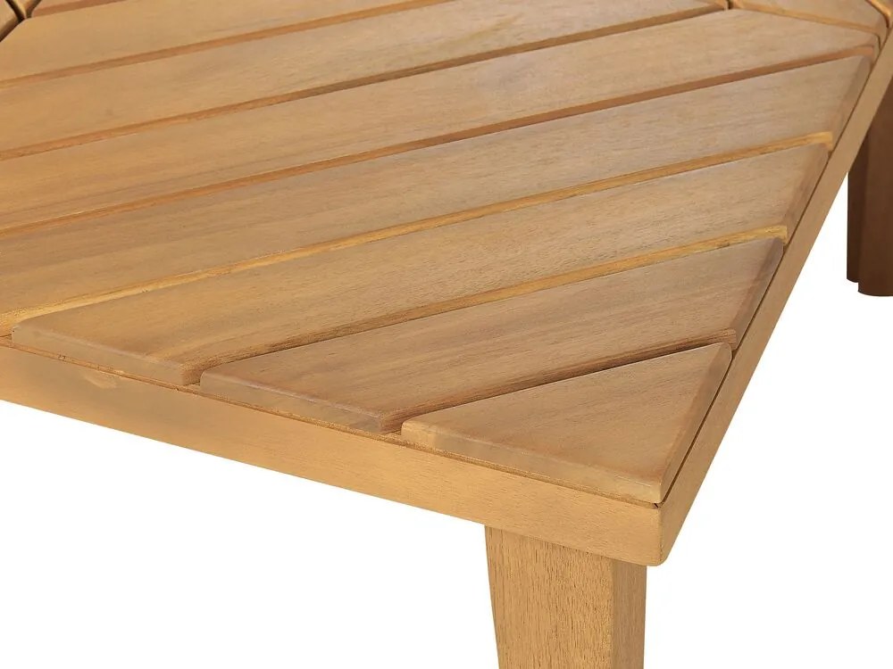 Set mobilier de grădină Blas (lemn deschis + crem alb). 1077929