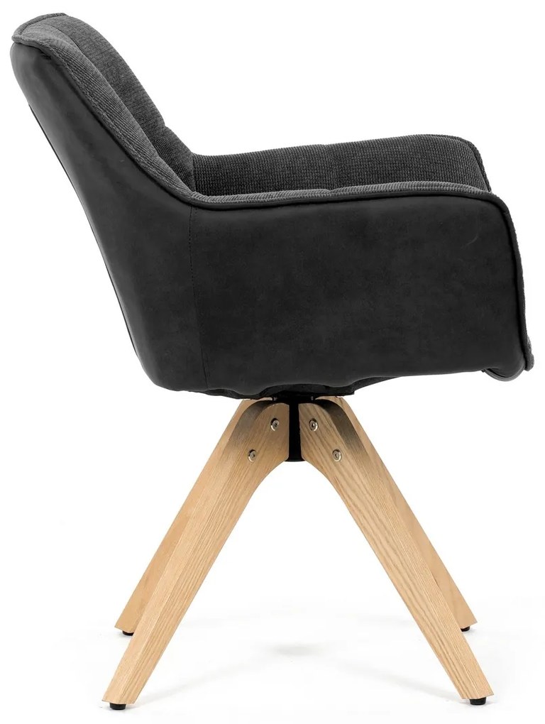 Set de scaune de sufragerie HC-D7180 GREY2, 2 buc.