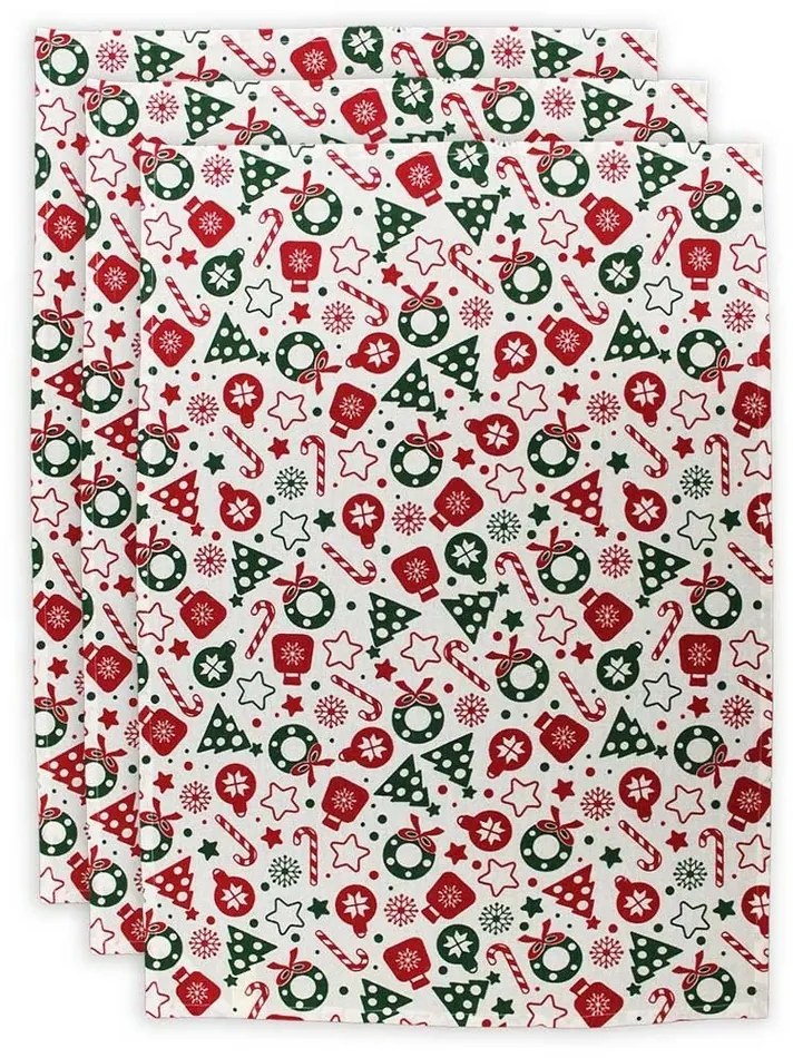 Prosop de bucătărie Dulciuri, 50 x 70 cm, set 3 buc.