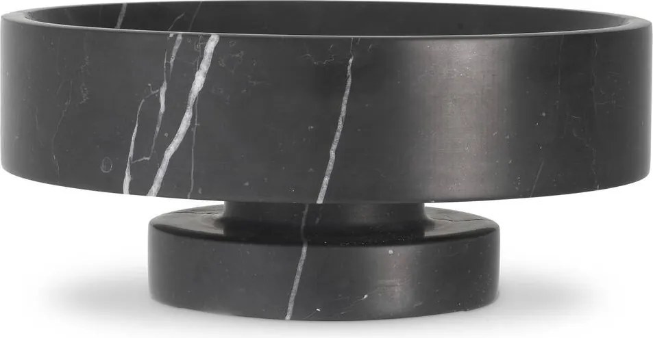 Bol/ Obiect decorativ din marmura Santiago negru 114860 HZ