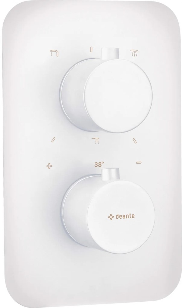 Capac pentru baterie cada cu termostat, element extern BOX, alb, Deante Therm