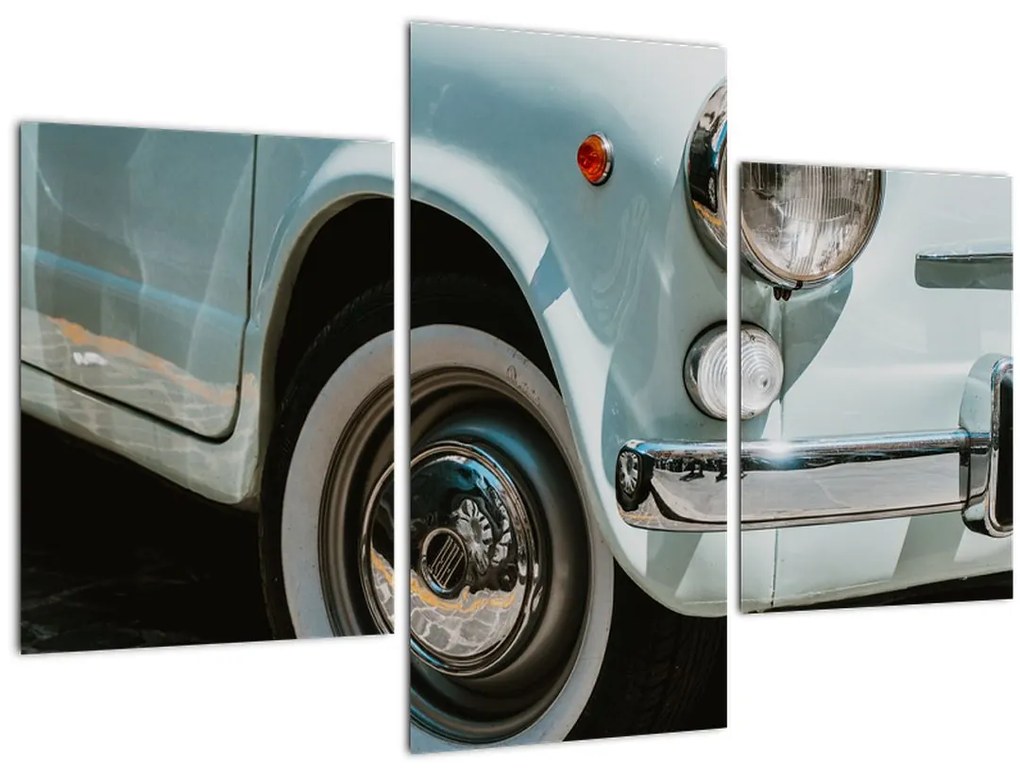 Tablou - mașina retro Fiat (90x60 cm)