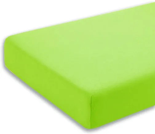 Cearceaf verde cu elastic pentru saltea 70 x 140 cm