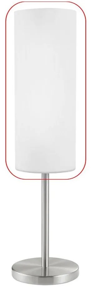 Abajur de rezervă din sticlă Eglo Troy 3 alburiu