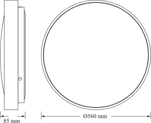 Osram - Plafonieră LED CEILING LUXO, LED/60W/230V, Ø 56 cm, albă