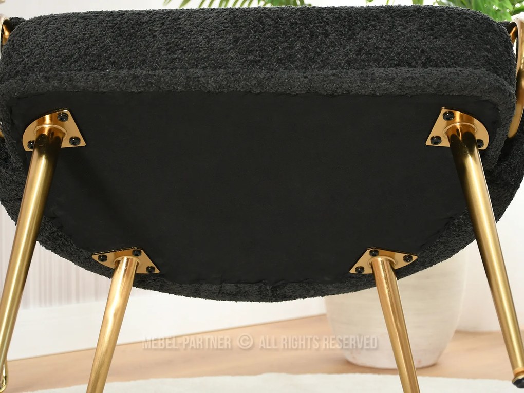 Fotoliu Carma F (negru + auriu). 1109980