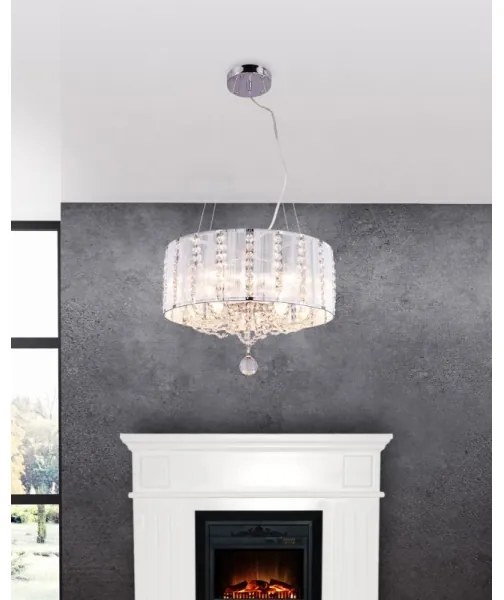 Globo 15091H - Lustră de cristal pe cablu WALLA 4xE14/40W/230V