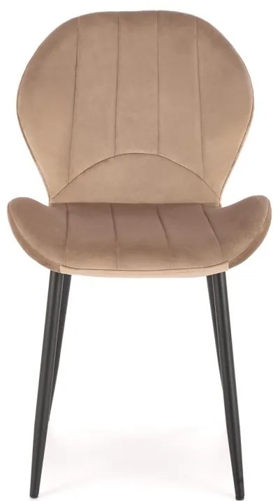 Scaun K538 velvet bej H85 cm
