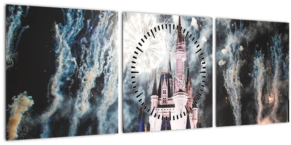 Tablou - Regatul fermecat (cu ceas) (90x30 cm)