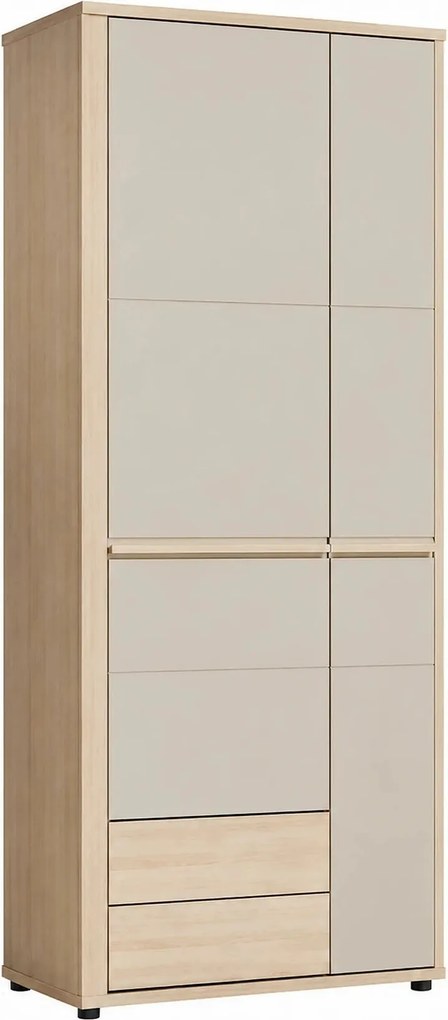 Dulap pentru living OSLO OS1, PAL laminat, cu 2 usi si 2 sertare, 78x5