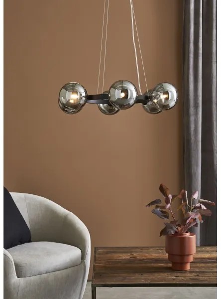 Lustră pe cablu CIRCLE 6xG9/20W/230V neagră Markslöjd 108051